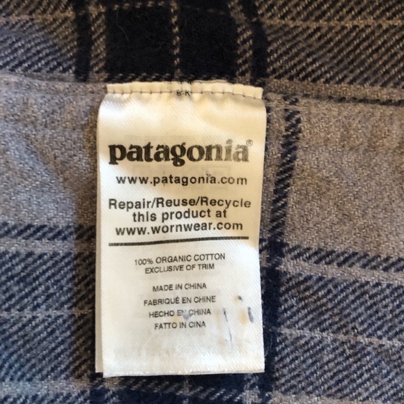 Patagonia grey/blue flannel - Picture 4 of 4